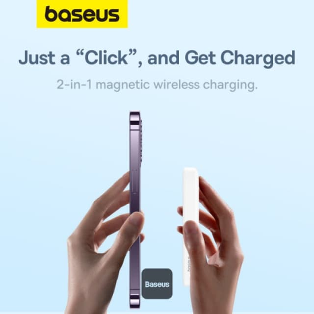 Detalle de Baseus Mini Air PowerBank 6000mAh inalámbrico MagSafe 20W