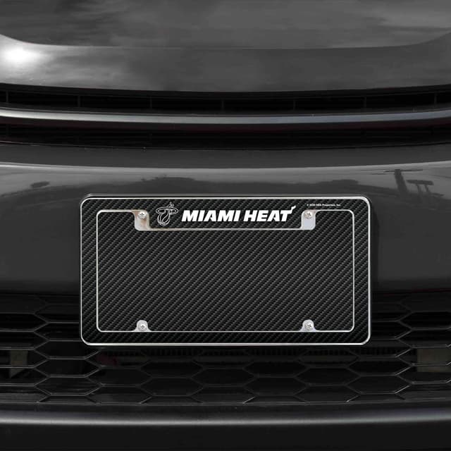 Detalle 2 de NBA Basketball Primary 12" x 6" Chrome All Over Automotive License Plate Frame