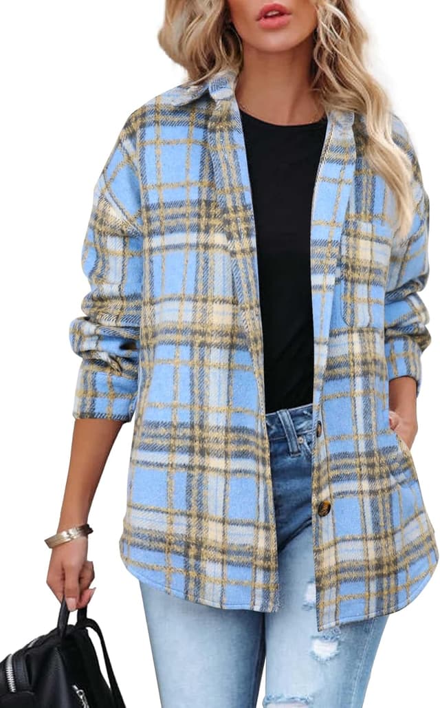 Detalle de Beaully Plaid Shacket Jacket 1pc