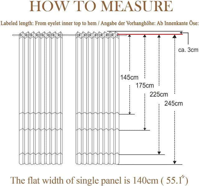 Thumbnail 5 de L.Z.E Gardinen Sand Beige 245 cm 🪟