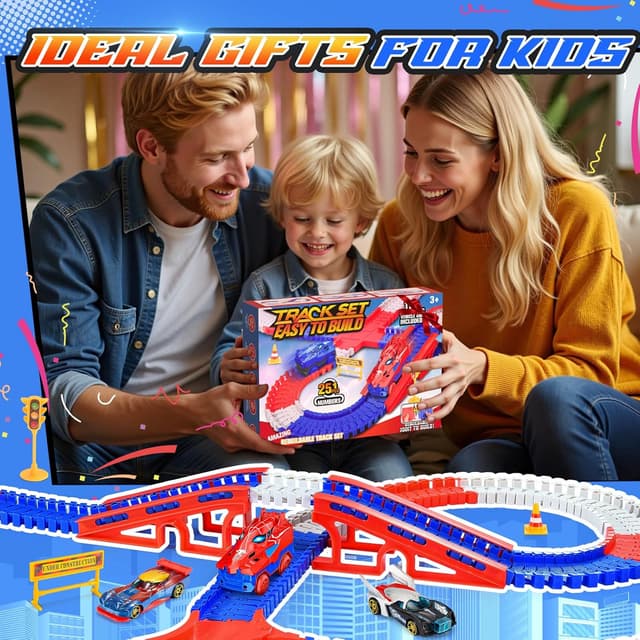 Thumbnail 6 de Toyokid Spider Construction Race Tracks 234 pcs