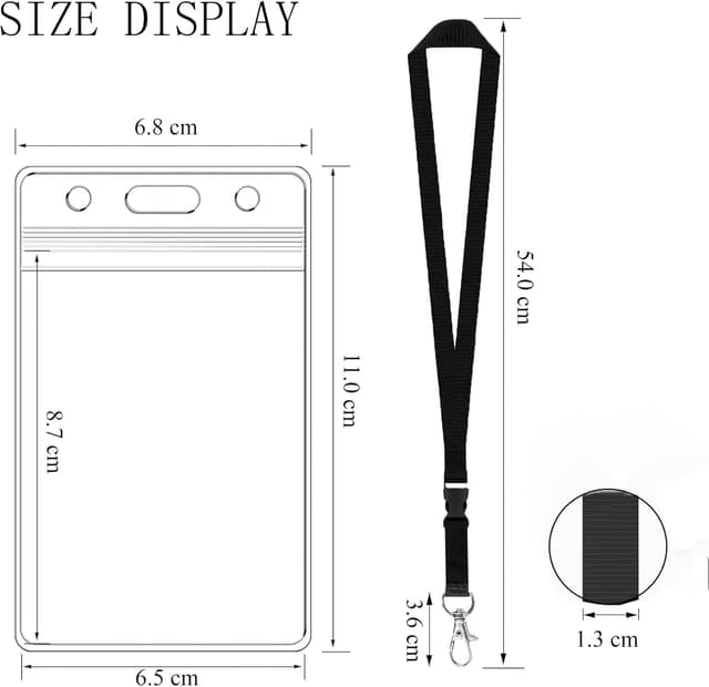 Thumbnail 2 de Fhlbestyu Porta Badge Da Collo 54 cm Trasparente