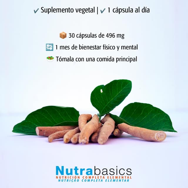 Thumbnail 4 de DRASANVI NUTRABASICS ASHWAGANDHA 350 mg