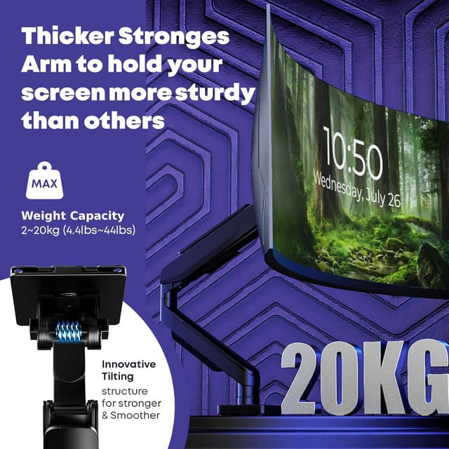 Detalle de IMtKotW Soporte de Escritorio para Monitores 17-49”🖥