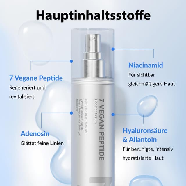 Detalle 1 de MIZON 7 Vegan Peptide Serum 150 ml 💧