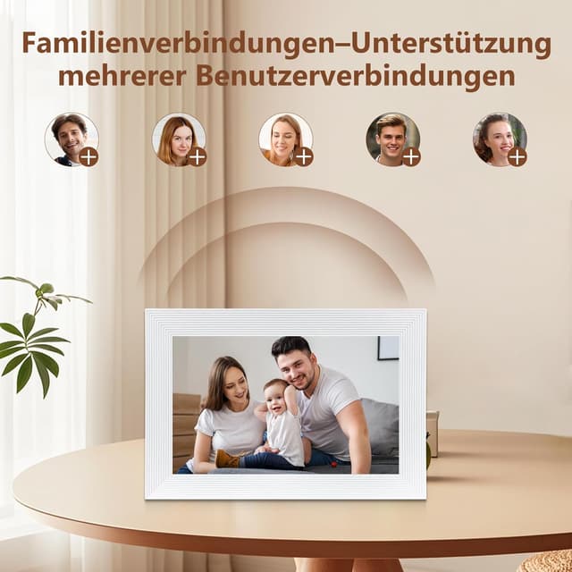 Thumbnail 6 de Golony WLAN Digitaler Bilderrahmen Frameo 10,1 Zoll (1280×800) IPS-Touch, 16 GB – weiß