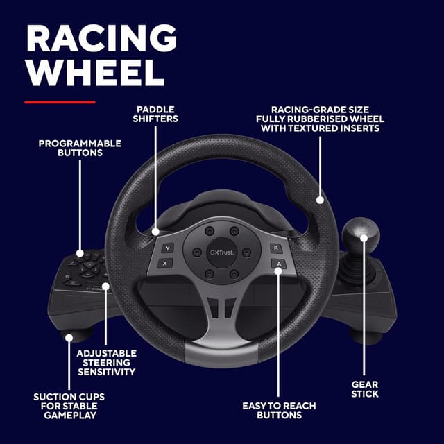 Detalle 2 de Trust GXTrust 289 Movi Volante de Carreras