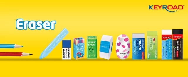 Detalle 1 de KEYROAD KR971645: gomma da cancellare multiuso blu/bianco per matita e penna a sfera