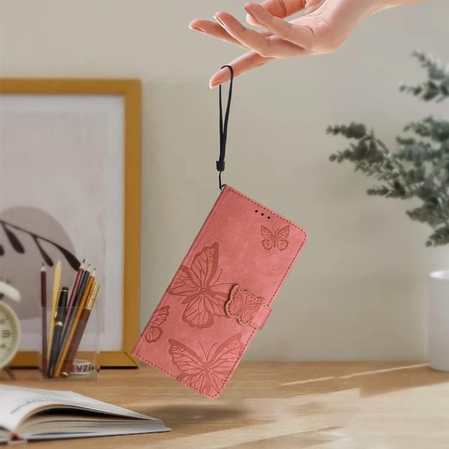 Detalle de CXTcase Handyhülle für Xiaomi 17 – PU Leder Flip Case mit Kartenfächern & Standfunktion, Rosa