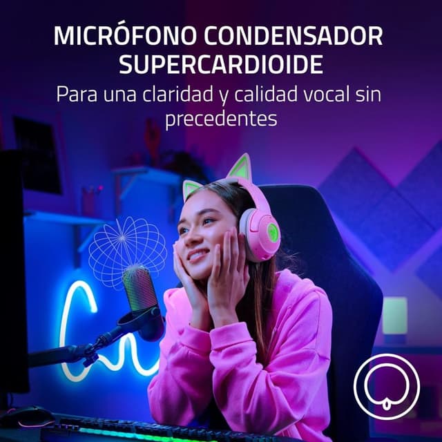 Detalle de Razer Seiren V3 Chroma micrófono de condensador para streaming 🎤
