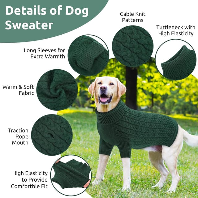 Detalle 2 de CITÉTOILE Knitted Pullover Dog Jumper