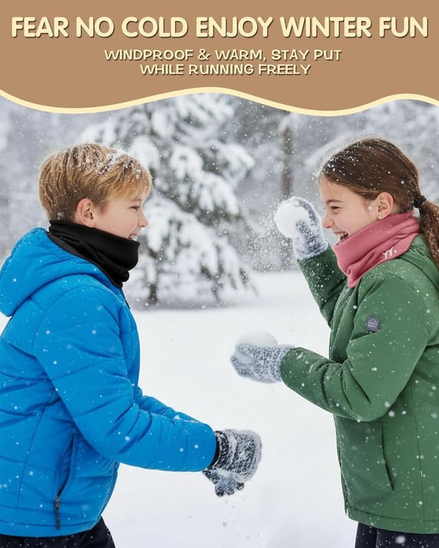 Detalle de Tour de cou enfant YANIKY (fille/garçon) cache-cou doux, respirant et extensible