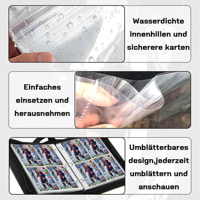 Thumbnail 3 de Fußball Sammelalbum mit Reißverschluss 440 Karten