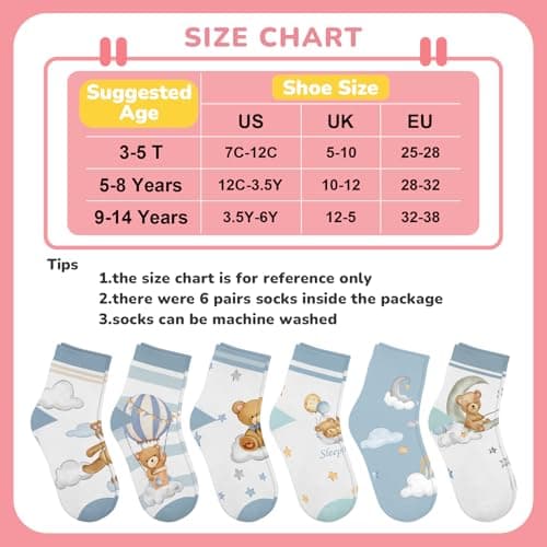 Detalle de hometrixx calcetines infantiles 6 pares