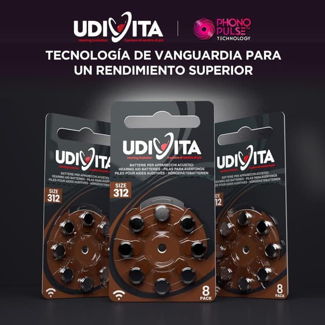 Thumbnail 6 de Udivita PR41 80 pilas 312 zinc‑aire 1,45V