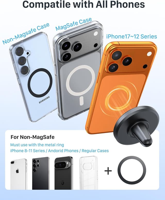 Detalle 2 de YOSH Support voiture magnétique 12 aimants