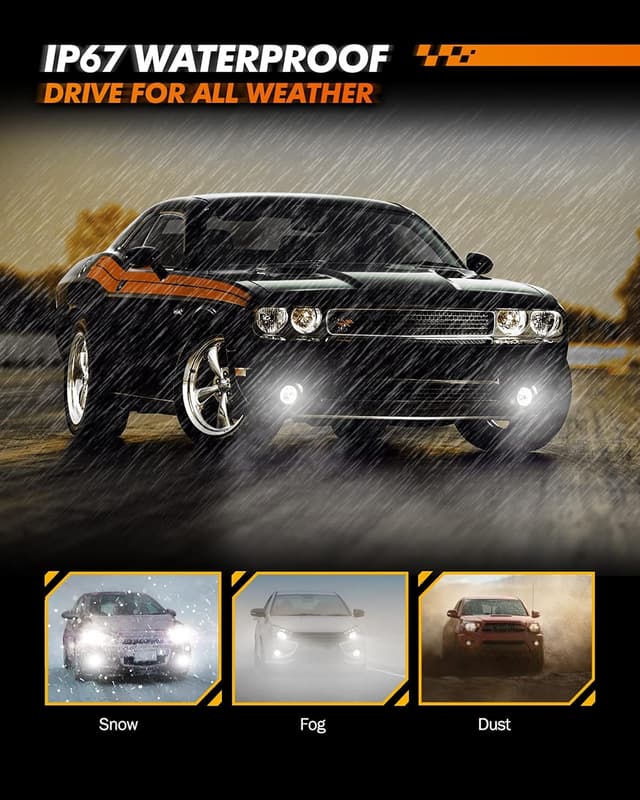 Detalle de SEALIGHT H11 H16 LED per fendinebbia, mini 1:1, bianco freddo 6500K (2 pezzi)