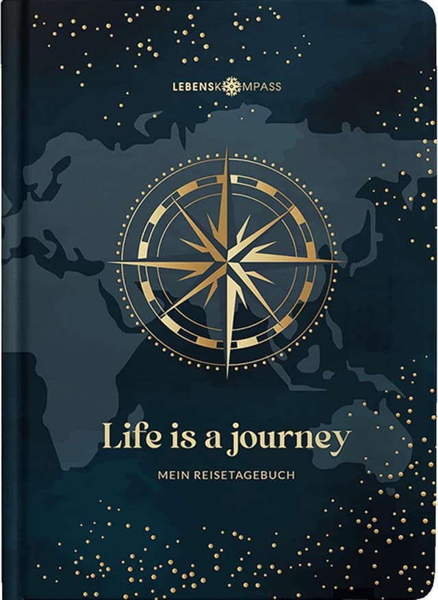 Detalle de Lebenskompass Reisetagebuch 50 Erinnerungen