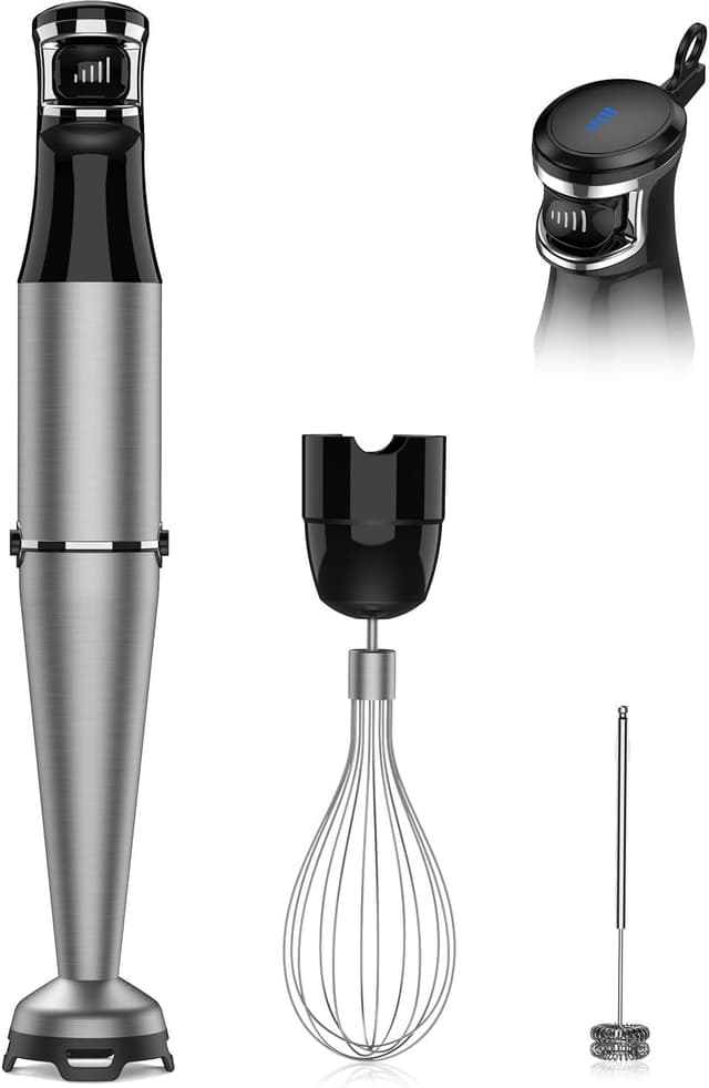 Detalle de Immersion Blender Handheld 1100W with Whisk 🥣