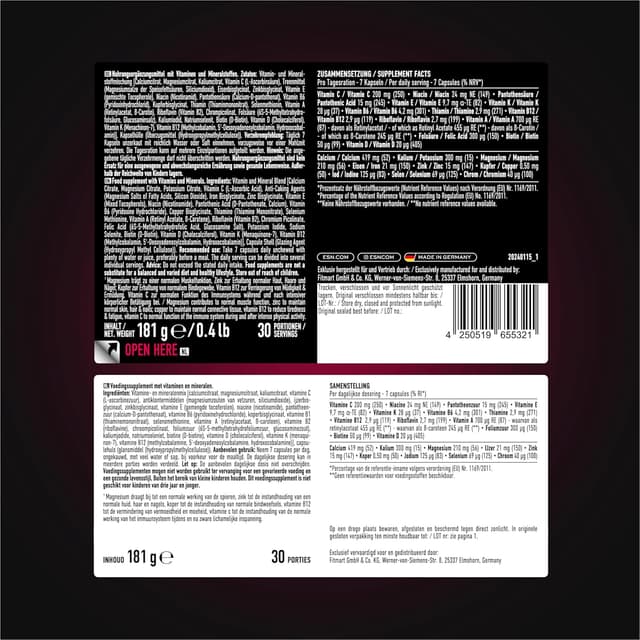 Detalle 2 de ESN Athlete Stack Women 210 Kapseln