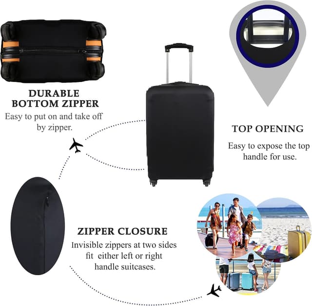 Detalle de Explore Land Travel Luggage Cover Suitcase Protector (fits 18–32 inch luggage)