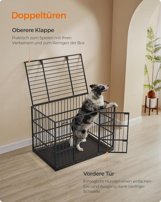 Thumbnail 4 de Feandrea Hundekäfig 107x70x75 cm