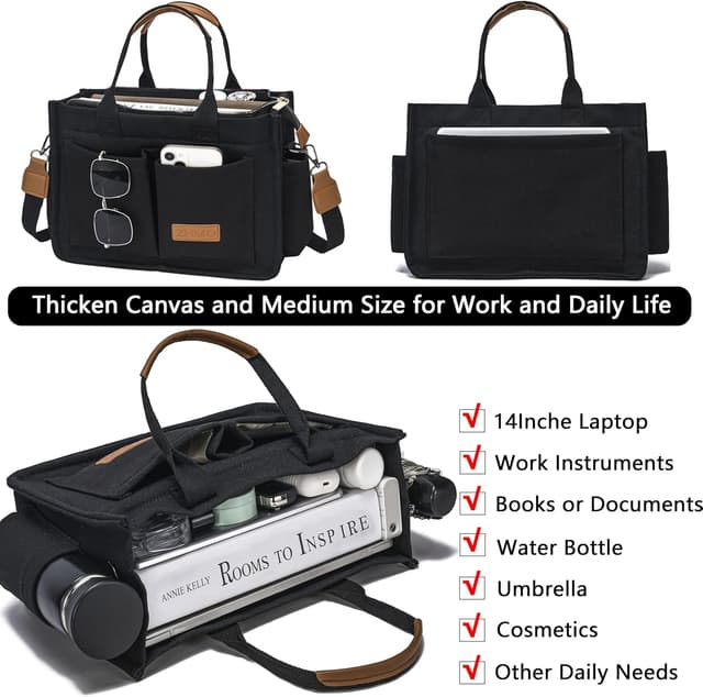 Detalle 2 de ZHMO Canvas Tote Bag 14-inch