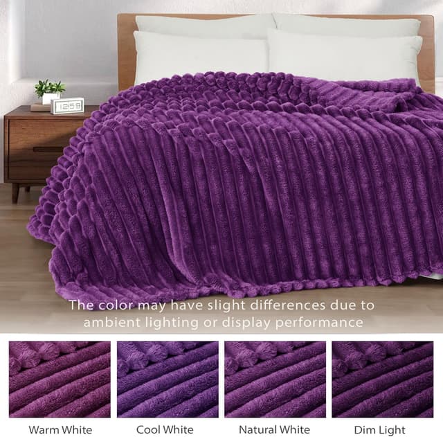 Detalle de Exclusivo Mezcla Fleece Throw Blanket 50x60