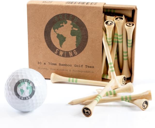 Thumbnail 6 de Green Swing Bamboo Golf Tees 70mm 30pcs