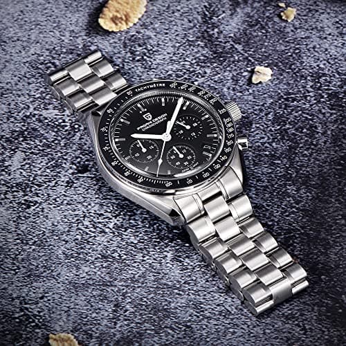 Detalle 2 de LACZ DENTON Pagani para Hombre: reloj de diseño con cronógrafo analógico, cuarzo y resistencia al agua 100 m