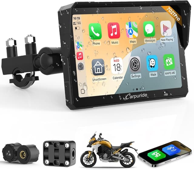 Imagen de Carpuride W702T Pro 7" Motorcycle CarPlay Screen en OfertitasTOP