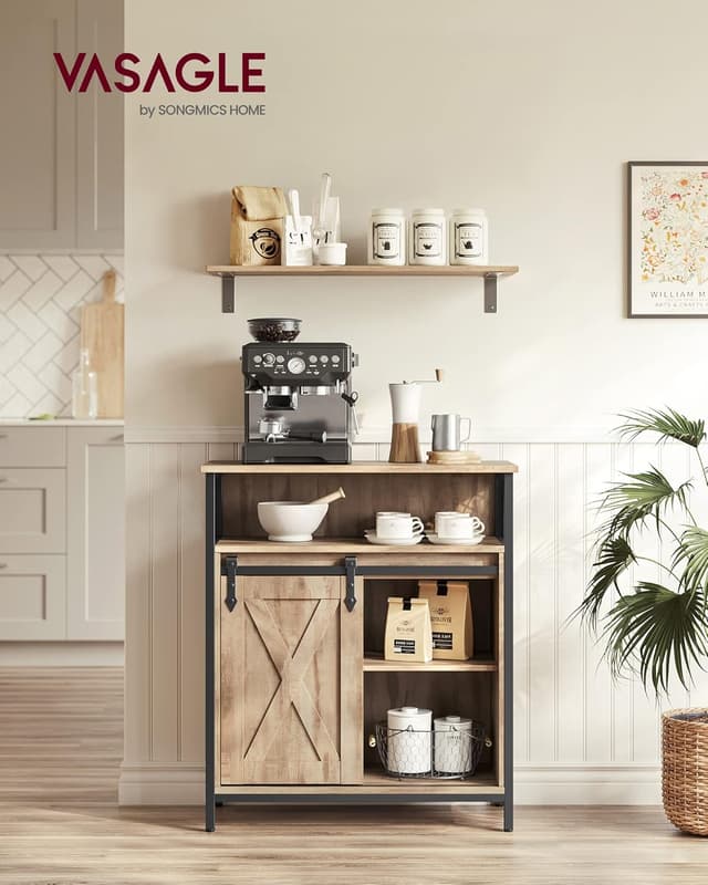 Detalle 2 de VASAGLE Credenza Da Cucina 30x70x80 cm