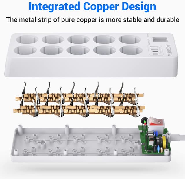 Thumbnail 6 de Ciabatta multipresa 10 prese 1700 J