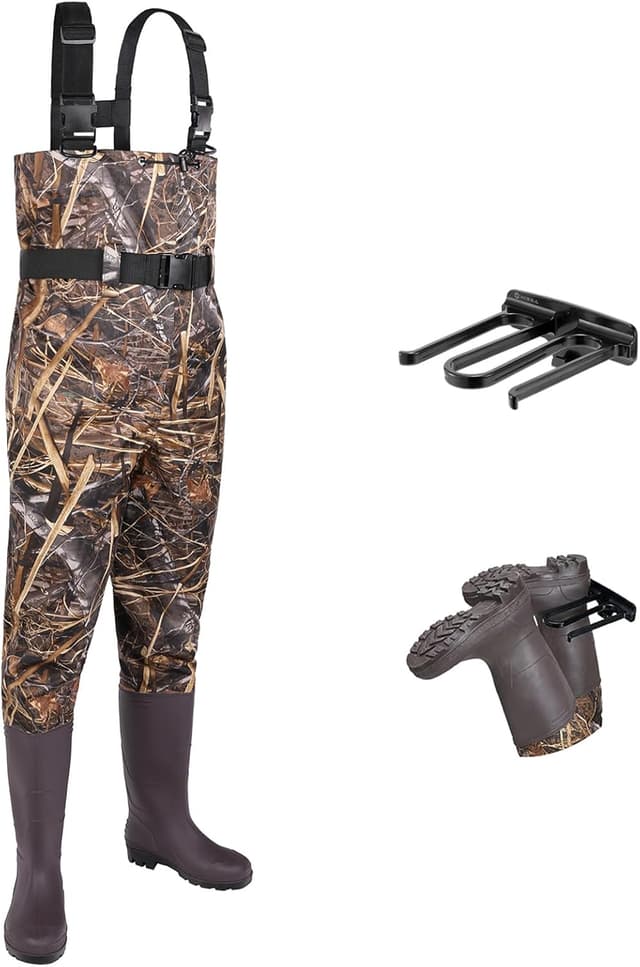 Thumbnail 6 de FISHINGSIR Fishing Waders for Men — 2-Ply Nylon/PVC Waterproof Bootfoot Chest Wader