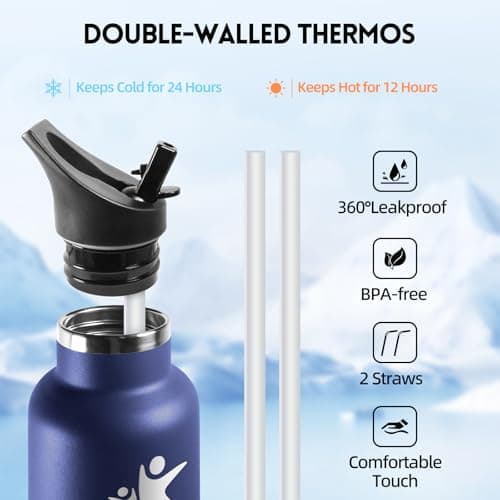 Detalle de HoneyHolly Botella 500 ml termo acero inoxidable 🚰