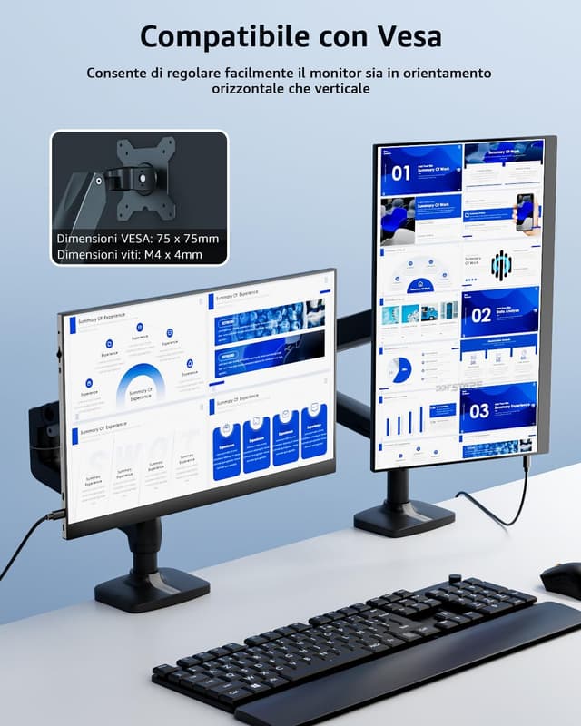 Detalle de Yodoit Monitor Portatile 15,6" IPS FHD con supporto, USB‑C e HDMI