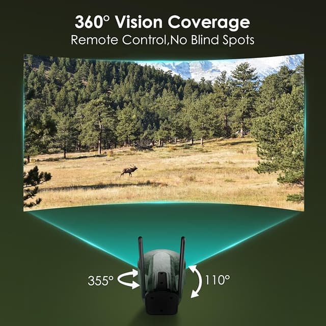 Thumbnail 2 de WOLFANG 2.5K UHD Cámara caza solar PTZ 360°