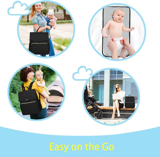 Thumbnail 5 de LANDICI Baby Changing Bag Backpack with changing mat