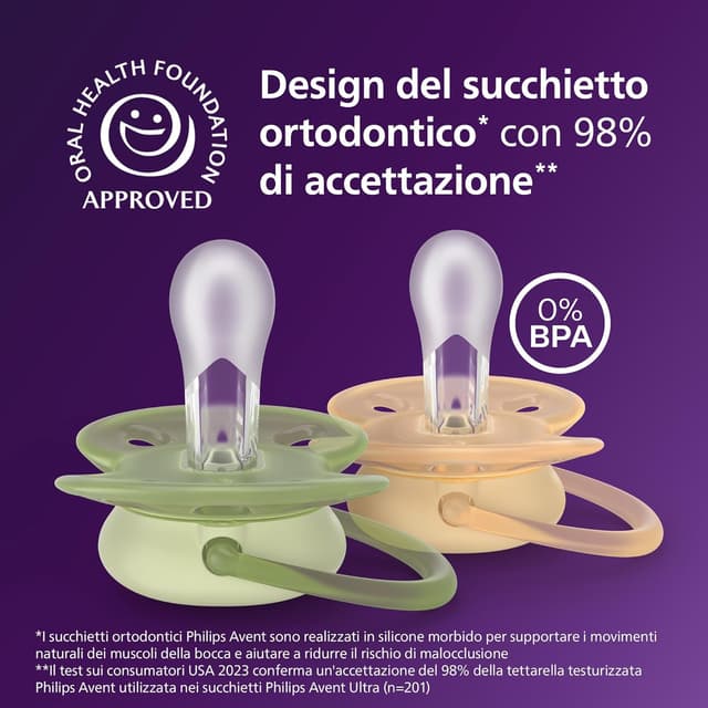 Detalle de Philips Avent Ultra Soft ciuccio 4 pezzi