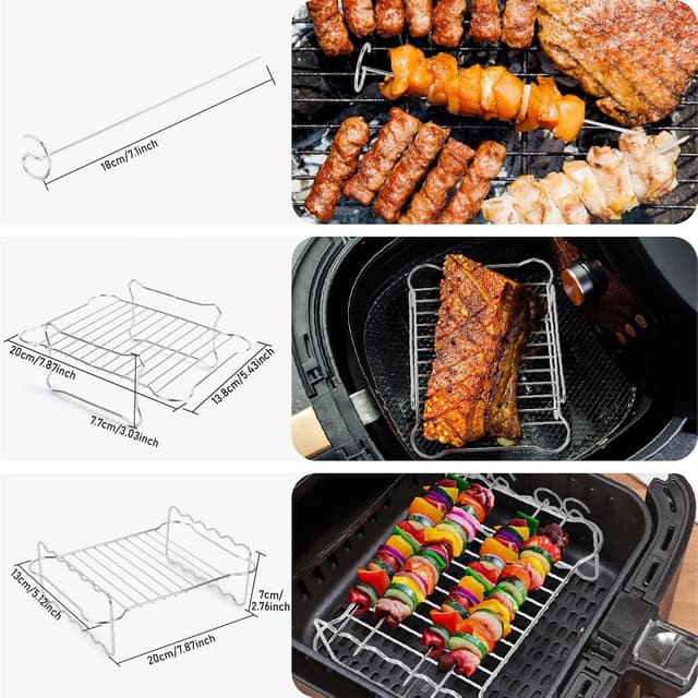 Detalle de Silikonform-Heißluftfritteuse-Zubehör für Ninja Foodi Flexdrawer AF500EU/AF500EUCP – 10,4 L + 2×5,2 L Set