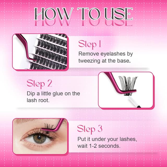 Thumbnail 7 de Fadlash Pestañas Individuales DIY 0.07 D 8-16mm