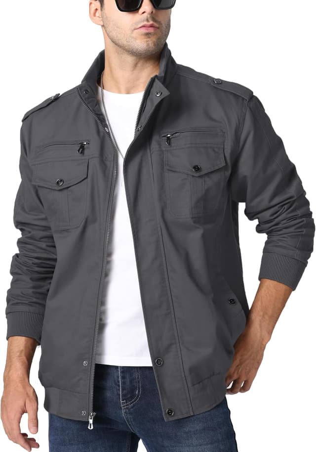 Detalle 2 de KEFITEVD Übergangsjacke mit Stehkragen