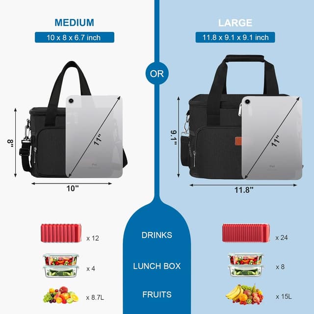 Detalle 2 de Femuar Reusable Lunch Box insulated cooler bag
