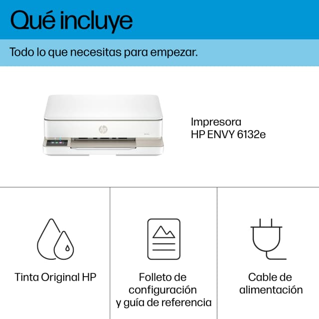 Detalle 1 de HP Envy 6132e impresora multifunción Wi‑Fi