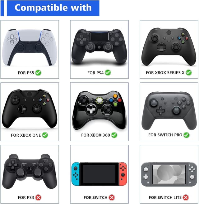 Thumbnail 1 de PlayVital Thumbstick Kappen 3 Höhen