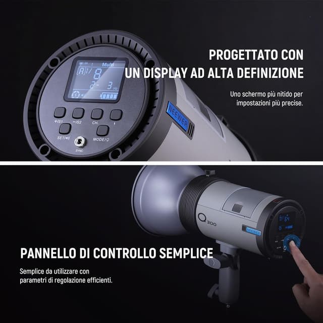 Thumbnail 6 de NEEWER Q300 Flash 300W per fotografia