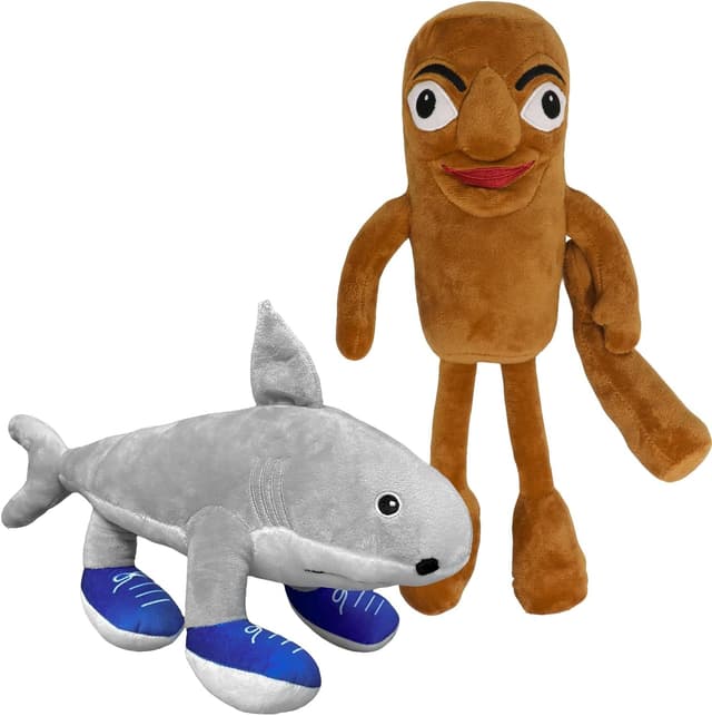 Detalle de 2Pcs Italian Brainrot Plush Toy (14 Inches) “Tung Tung Tung Sahur” & “Tralalero Tralala” Meme Dolls for Collectors, Aesthetic Décor, Funny Gifts