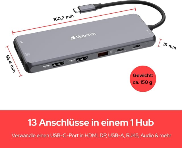 Thumbnail 1 de Verbatim CMH-13 Multiport Hub 13 Port