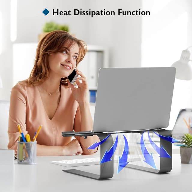 Detalle 2 de BONTEC Ergonomischer Laptop‑Ständer für 10–17,3" Laptops