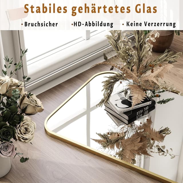 Thumbnail 2 de Koonmi Miroir cadre minimaliste 142 x 52 cm, miroir pleine longueur